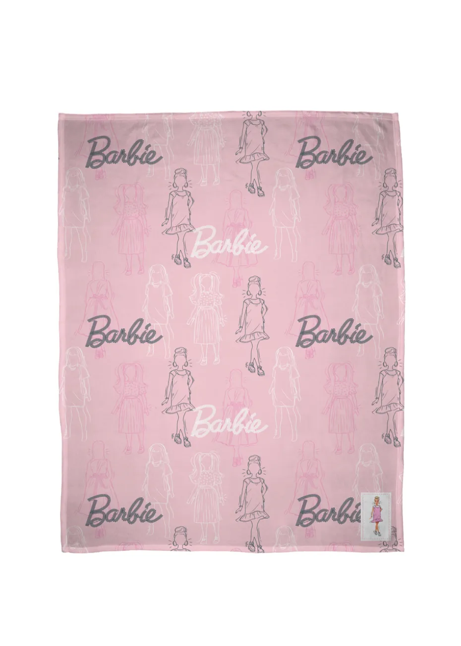 Barbie Figures Throw