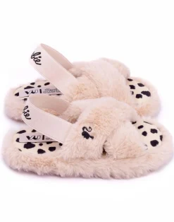 Barbie Girls Pink Barbie Logo Slider Slippers (7 Younger - 2 Older)