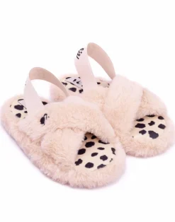 Barbie Girls Pink Barbie Logo Slider Slippers (7 Younger - 2 Older)