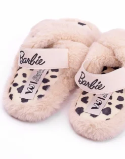 Barbie Girls Pink Barbie Logo Slider Slippers (7 Younger - 2 Older)