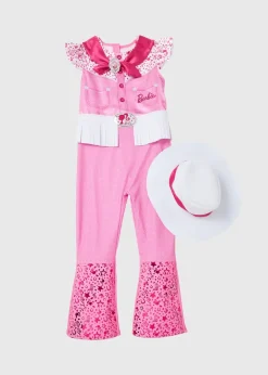 Barbie Girls Pink Cow Girl Costume (3-9yrs)