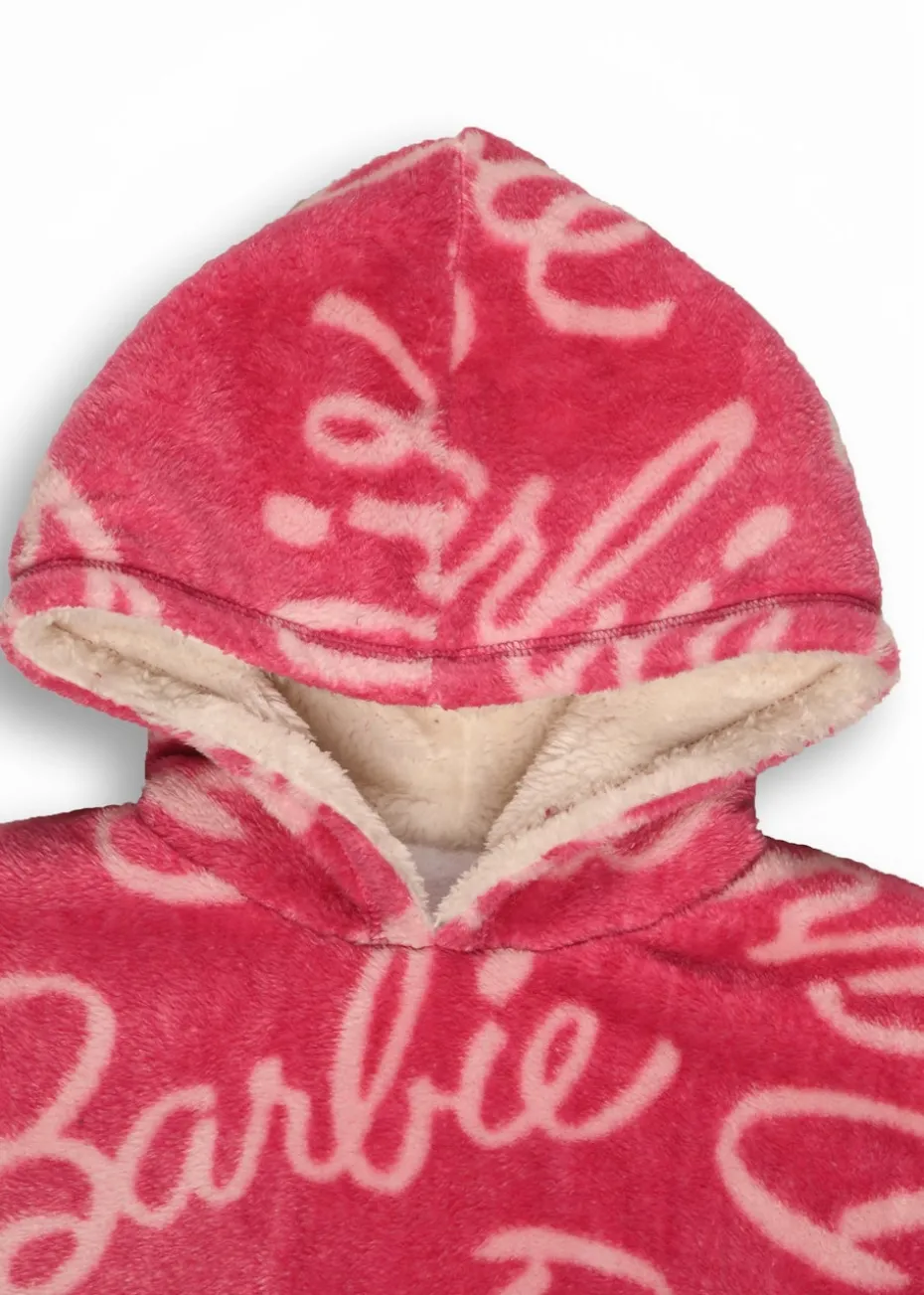 Barbie Girls Pink Hooded Blanket