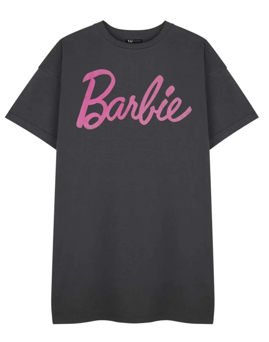 Barbie Grey Logo T-Shirt Dress