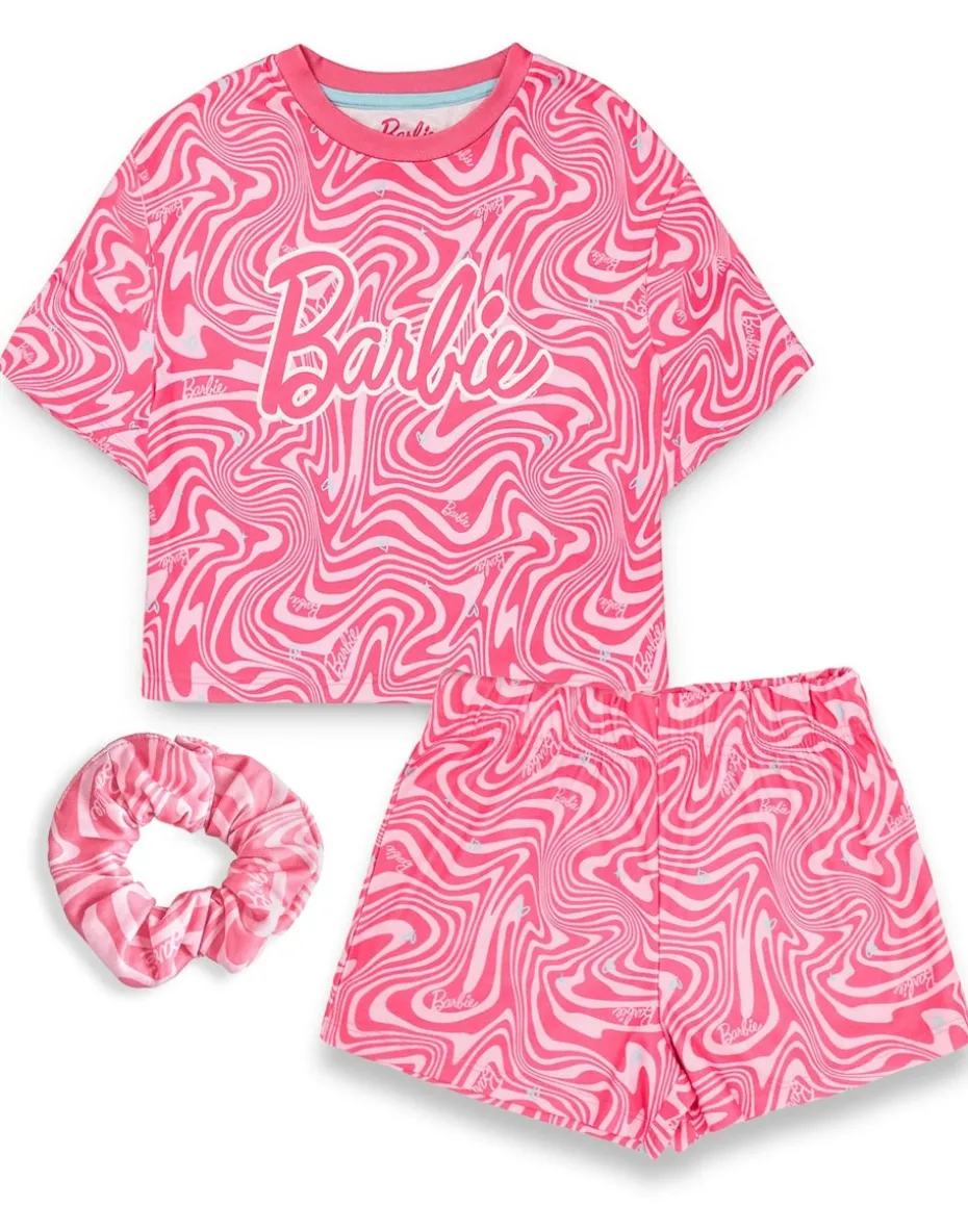 Barbie Kids Pink Shortie Pyjama Set (3-12 Years)
