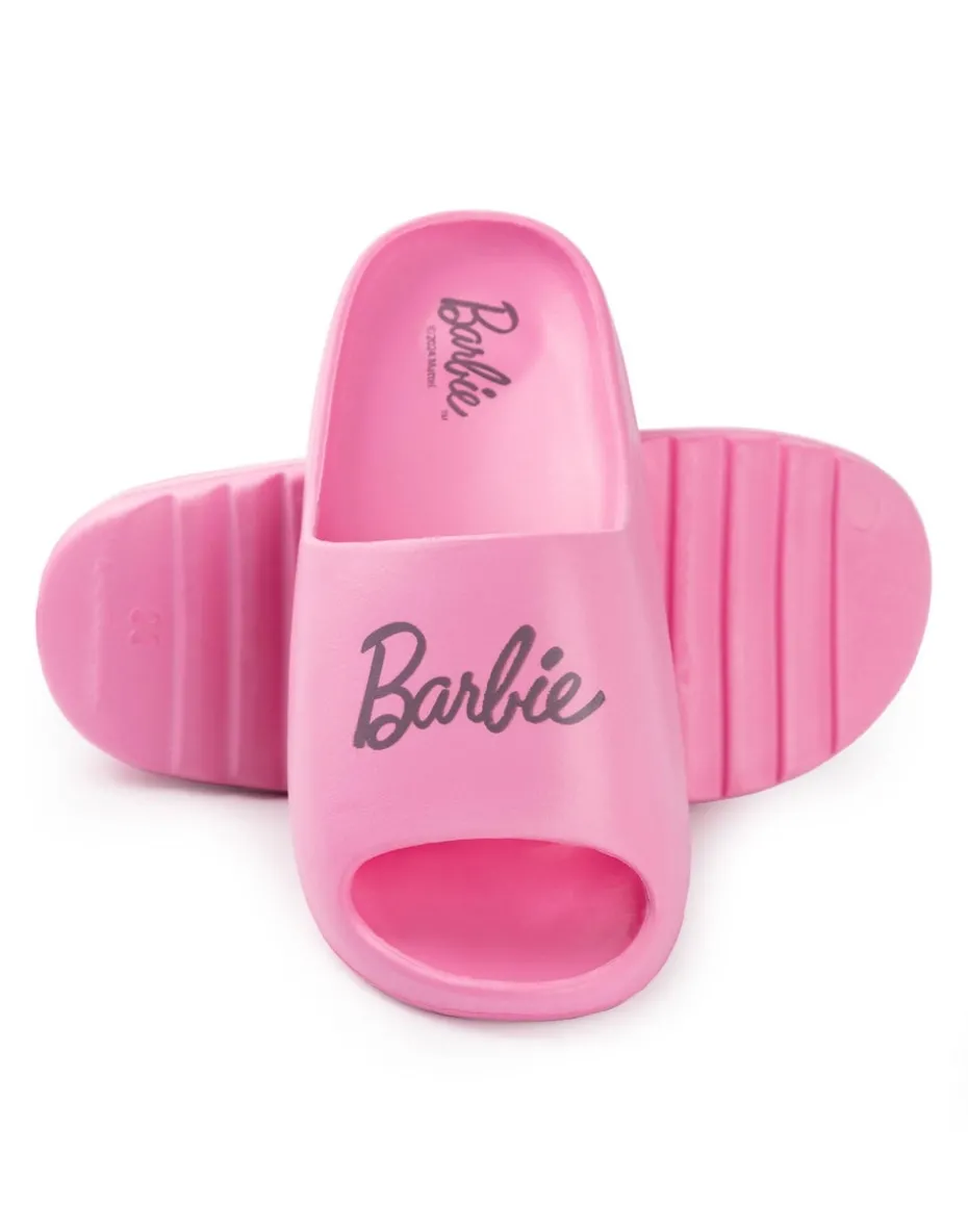 Barbie Kids Pink Sliders (Younger 8-2.5 Older)