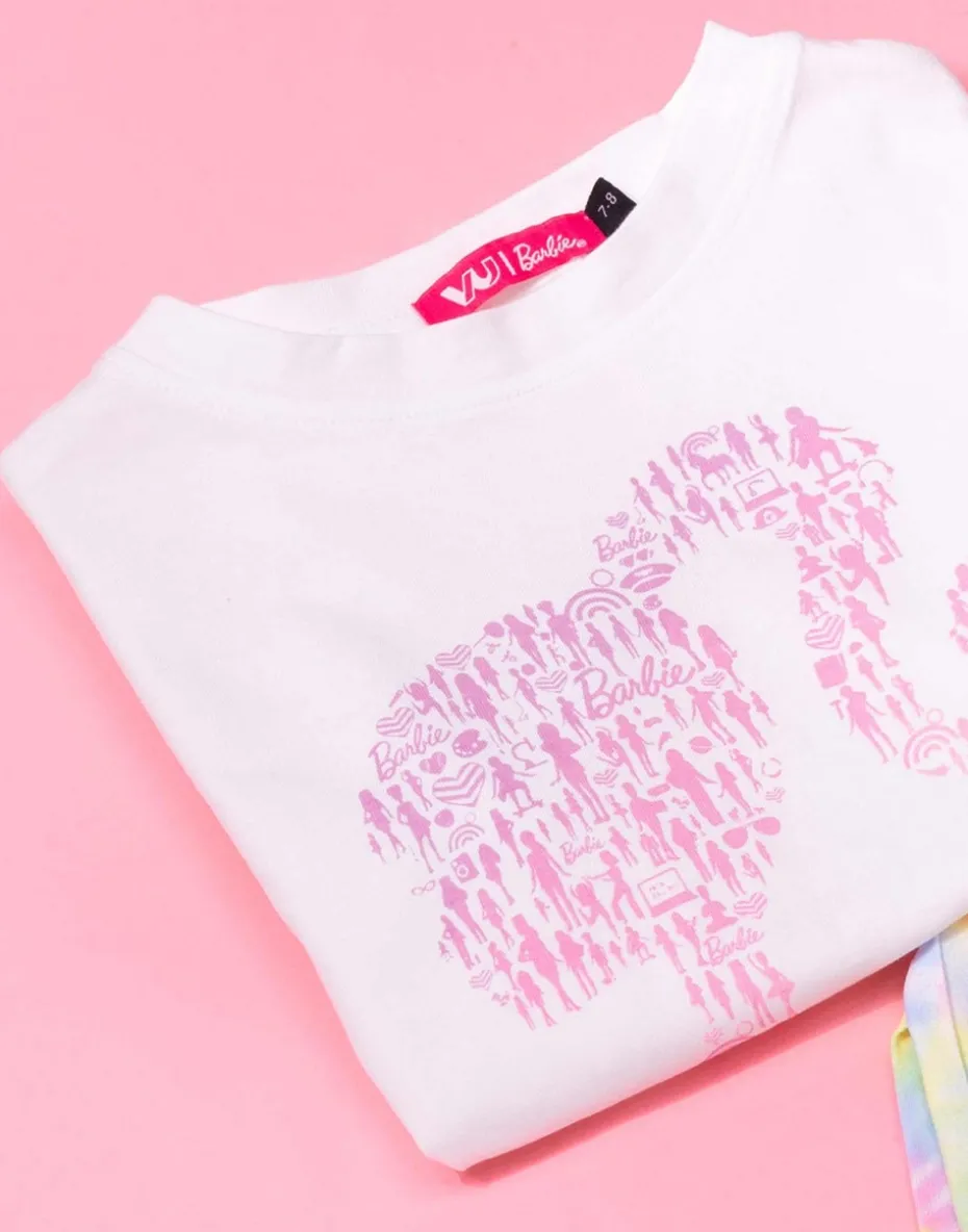 Barbie Kids Tie Dye T-Shirt & Shorts Set (3-10 Years)