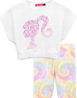 Barbie Kids Tie Dye T-Shirt & Shorts Set (3-10 Years)