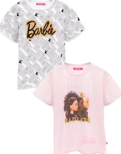 Barbie Kids T-Shirt 2 Pack (3-12 Years)
