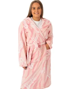 Barbie Pink Hooded Bathrobe