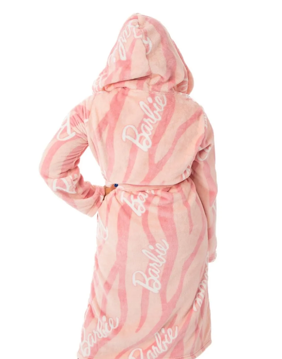 Barbie Pink Hooded Bathrobe