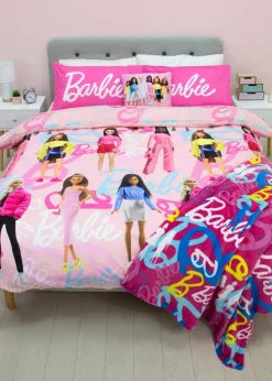 Barbie Pink Unboxed Brushed Microfibre Duvet Cover Set