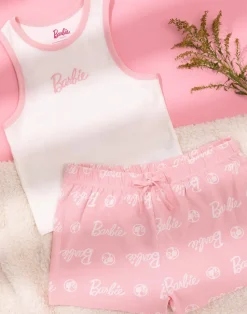 Barbie Pink Vest and Shorts Pyjama Set