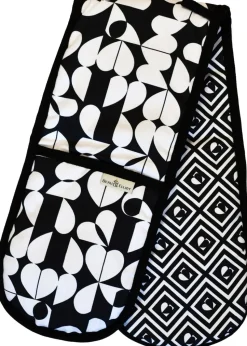 Beau & Elliot Black & White Monochrome Double Sided Oven Gloves