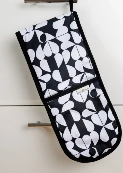 Beau & Elliot Black & White Monochrome Double Sided Oven Gloves
