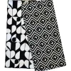 Beau & Elliot Black & White Monochrome Tea Towels (Set of 2)