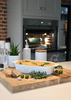 Beau & Elliot Ivory Carnaby Large Porcelain Embossed Oven Dish