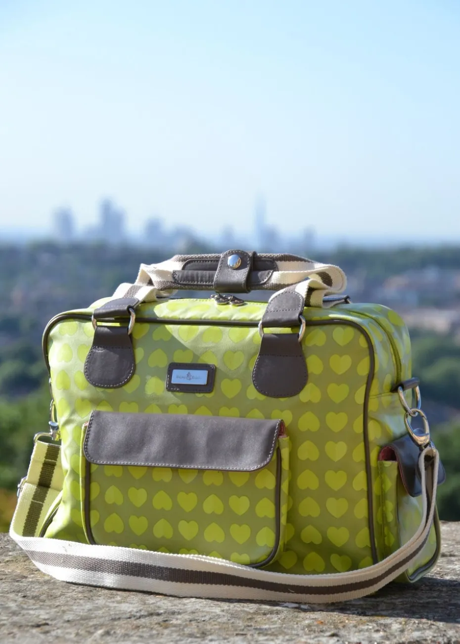 Beau & Elliot Lime Baby Changing Bag - Confetti