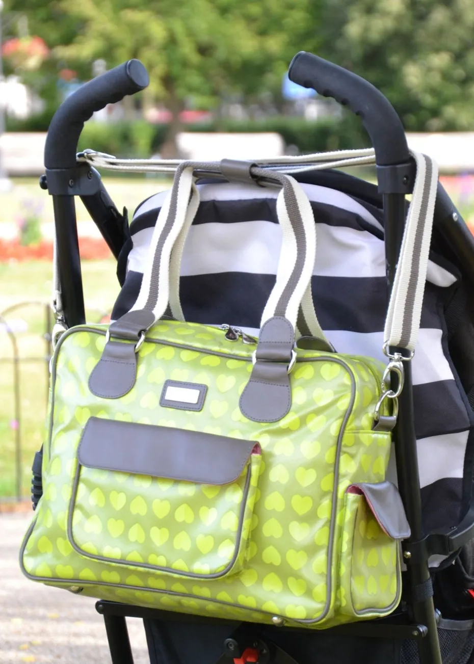 Beau & Elliot Lime Baby Changing Bag - Confetti