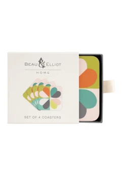 Beau & Elliot Multi Carnaby Coasters Bloom in Gift Box Set of 4
