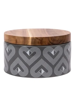 Beau & Elliot Vibe Slate Large Round Ceramic Storage Jar