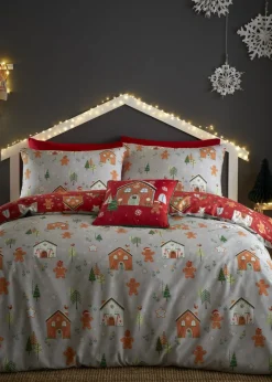 Bedlam Christmas Gingerbread House Duvet Cover Set