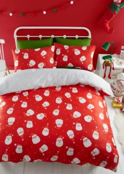 Bedlam Christmas Glow in the Dark Grey Duvet Cover Set