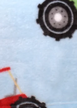 Bedlam Farmyard Friends Soft Touch Blue Throw