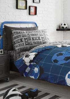 Bedlam Football Blue Duvet Cover Set