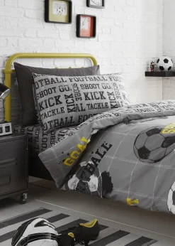 Bedlam Football Grey Duvet Cover Set
