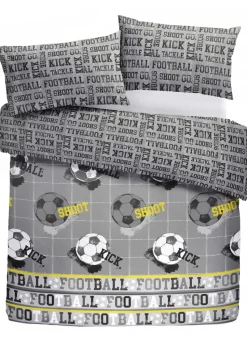 Bedlam Football Grey Duvet Cover Set