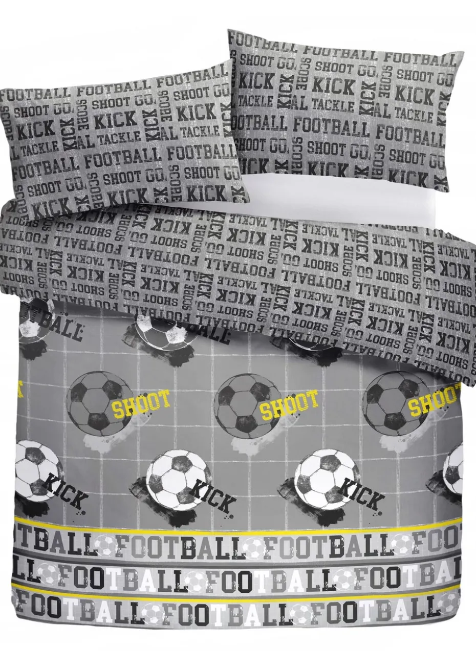Bedlam Football Grey Duvet Cover Set