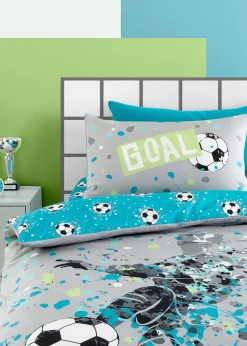 Bedlam Goal Grey Duvet Cover Set