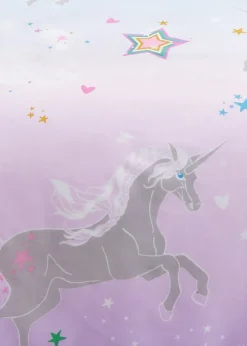 Bedlam Ombre Unicorn Glow in the Dark Lilac Duvet Cover Set