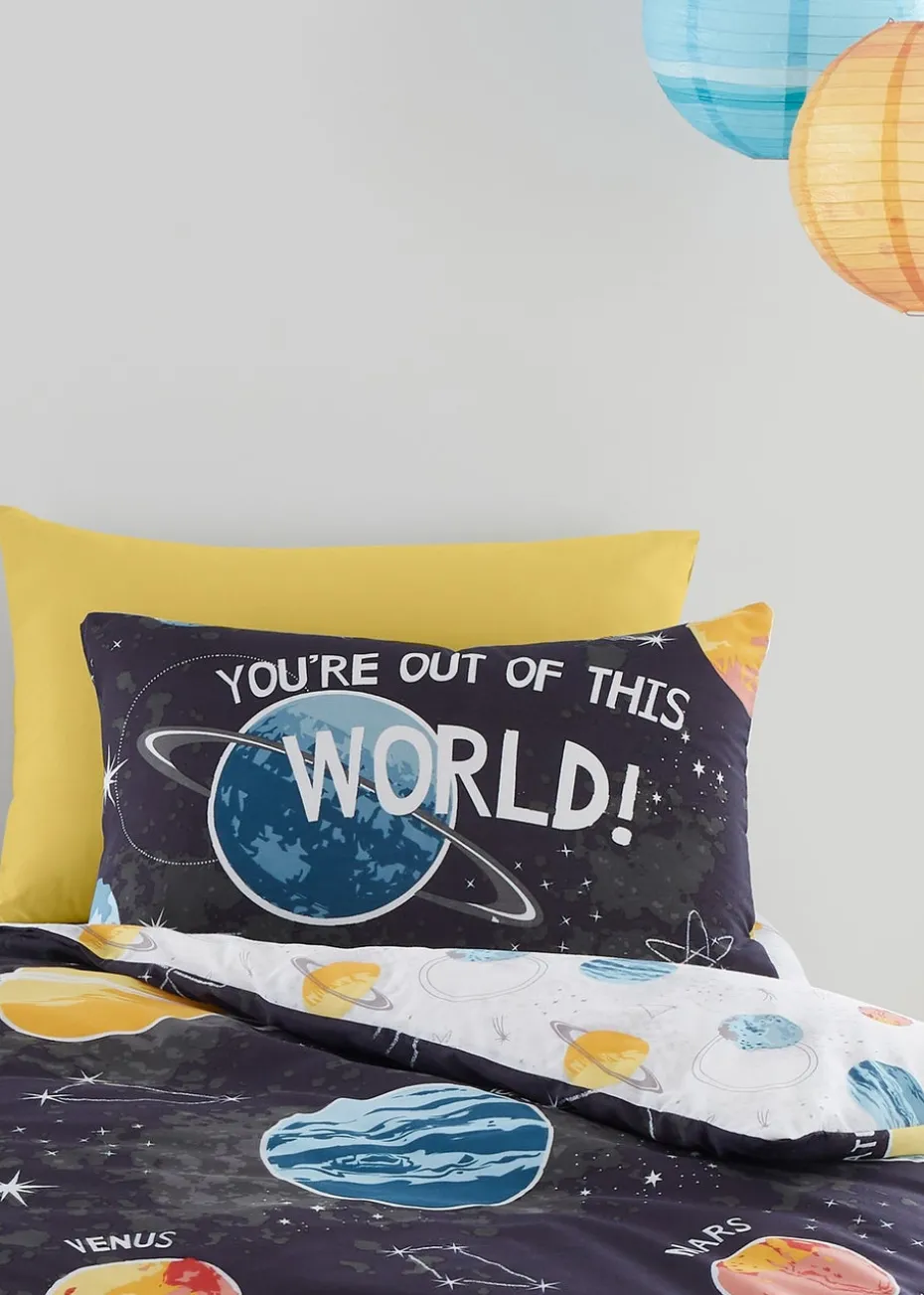 Bedlam Outer Space Black Duvet Cover Set