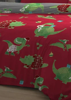 Bedlam Santasaurus Duvet Cover