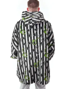 Beetlejuice Multicoloured Stripy Blanket Hoodie
