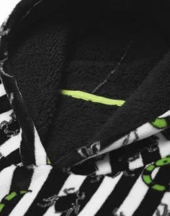 Beetlejuice Multicoloured Stripy Blanket Hoodie