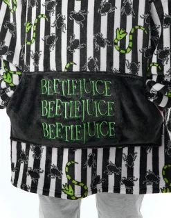 Beetlejuice Multicoloured Stripy Blanket Hoodie