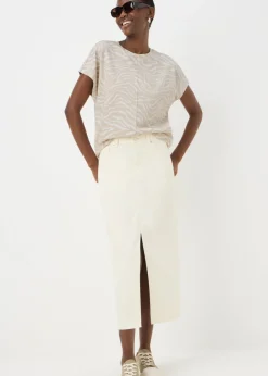 Beige Animal Print Ponte T-Shirt