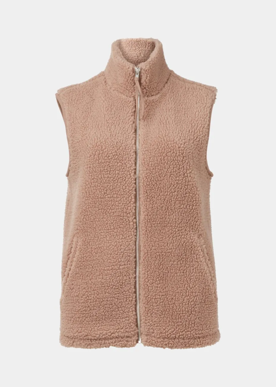 Beige Borg Gilet