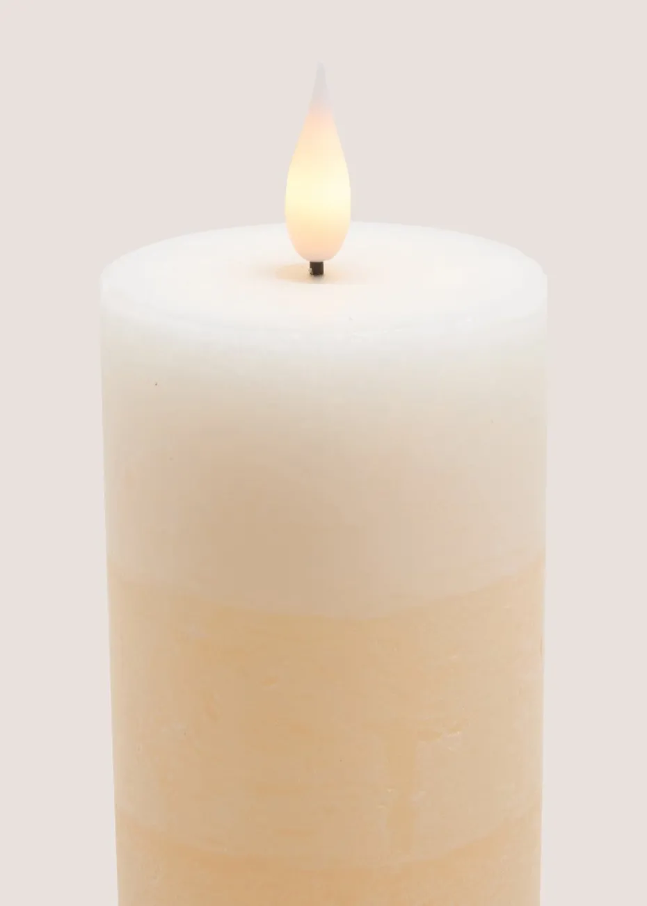 Beige LED Pillar Candle