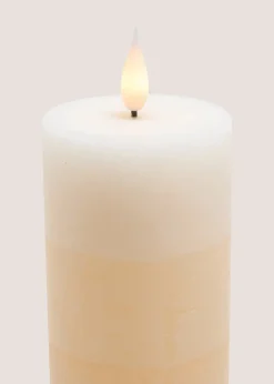 Beige LED Pillar Candle