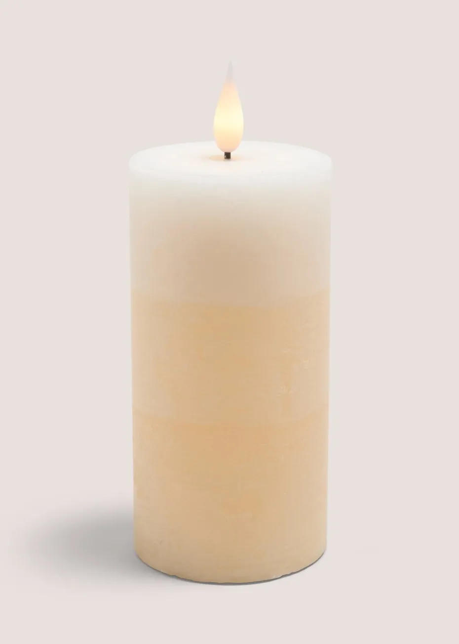 Beige LED Pillar Candle