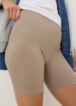Beige Seamless Cycle Shorts