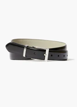 Ben Sherman Black Real Leather Belt