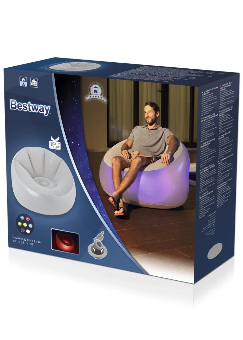 Bestway Inflatable A-Chair LED Air Chair