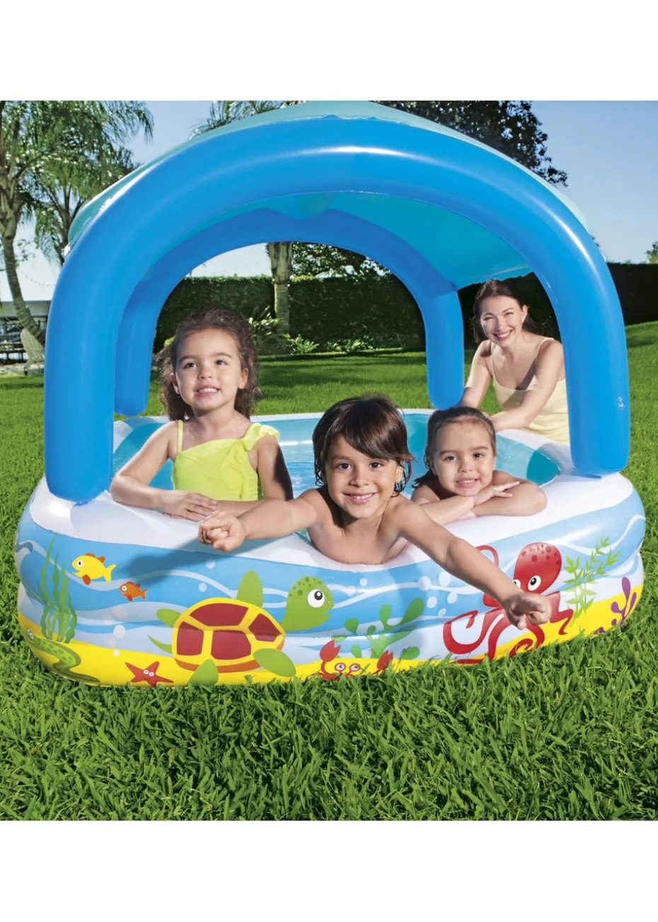 Bestway Sea Blue Canopy Play Pool (58" x 58" x 48")