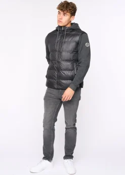 Bewley & Rich Black Brookes Jersey Puffer Jacket