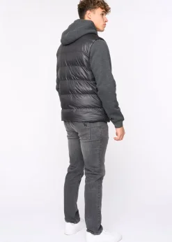 Bewley & Rich Black Brookes Jersey Puffer Jacket