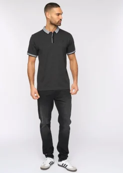 Bewley & Rich Charcoal Marl Eastbrook Polo